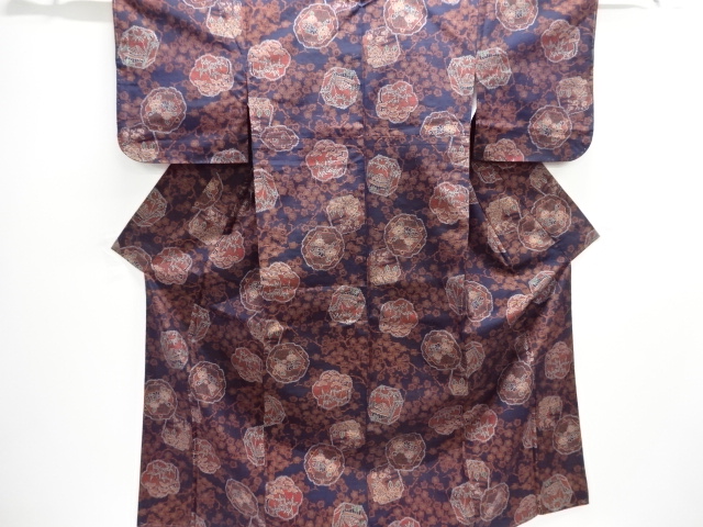 Japanese Kimono / Tsumugi Omeshi Silk